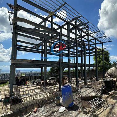Edificio de estructura de acero de varios pisos resistente al fuego para espacios de trabajo seguros
