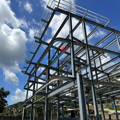 Sistema de construcción de acero de varios pisos duradero, construcción de edificios comerciales de acero