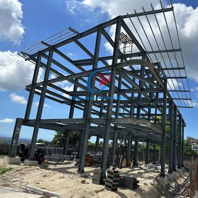 Edificio de acero modular de varios pisos Fabrica de almacenes de estructura de acero personalizada