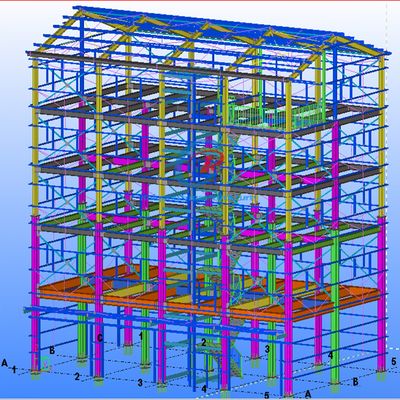 Arquitectura de alta resistencia Construcción de acero Construcción de marcos de acero de varios pisos