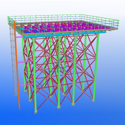 Estructura modular de acero Torre de agua fácil de montar Tanques de almacenamiento de agua dulce de acero