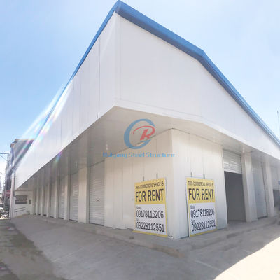 Q235 Q355 Estructura de acero PEB, Estructura comercial de acero PEB