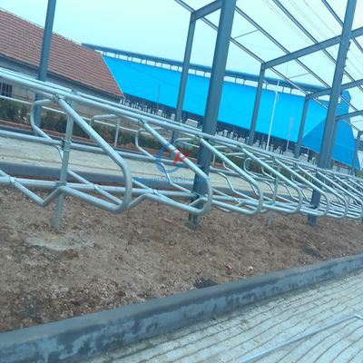 Estructura de acero moderna Granja de vacas Cuadro de acero sostenible Edificios agrícolas