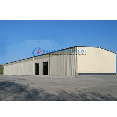Edificio de almacén de acero moderno, estructura de acero de almacén prefabricado