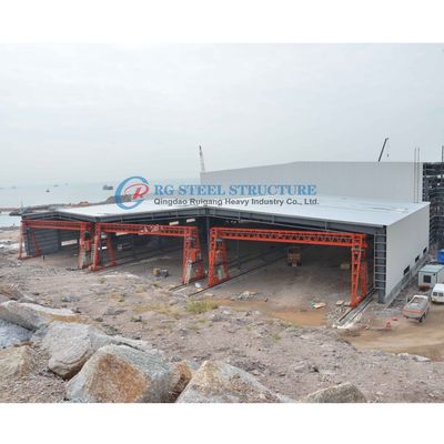 Edificio de talleres de estructuras de acero de múltiples tramos, estructura industrial de acero a gran escala