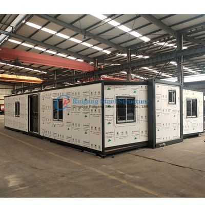 Casa de contenedores expandible de 20 pies con 1 dormitorio