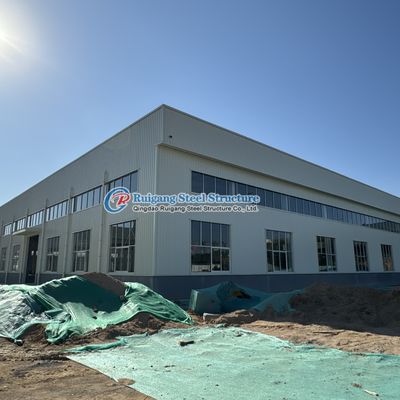 Fácil de construir estructura prefabricada de acero almacén hangar