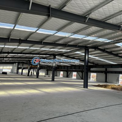 Almacén de estructura industrial de acero modular prefabricado a medida