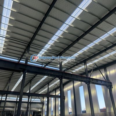 Taller de almacenamiento de estructuras prefabricadas de acero