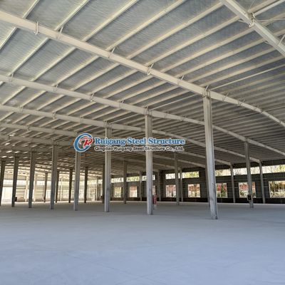 Superficie galvanizada o pintada Estructura de acero personalizada Almacén para construcción