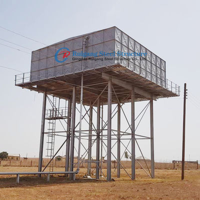 Estancia de acero con tanque de agua o tanque de apoyo con torre de tanque elevada