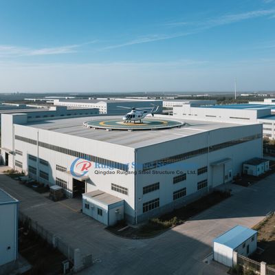 Almacén de estructura de acero portátil y desmontable para almacenamiento temporal