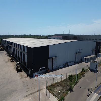 Almacén de estructura de acero personalizado con materiales resistentes al fuego