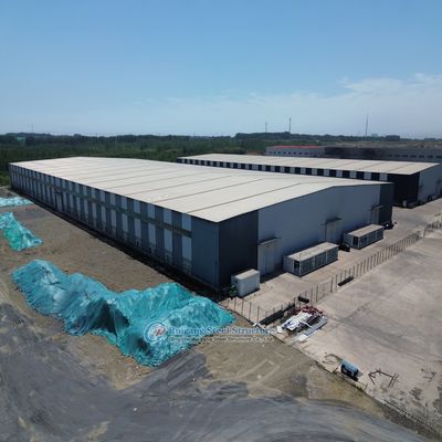 Almacén de estructura de acero personalizado con cimientos de hormigón