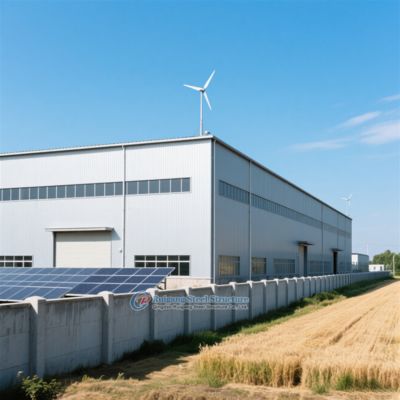 Almacén de estructura de acero personalizado con acabado galvanizado o pintado