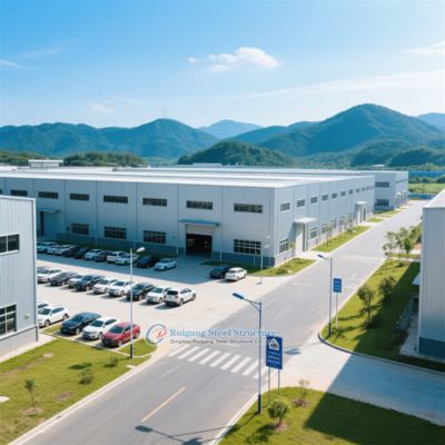 Estructura de acero personalizada Almacén Alta resistencia al viento 50+ años de vida útil