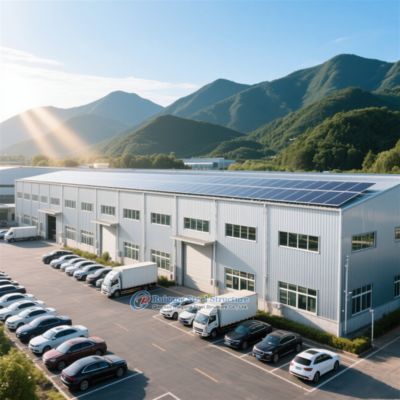 Almacén prefabricado con estructura de acero personalizado con sección H para almacenamiento