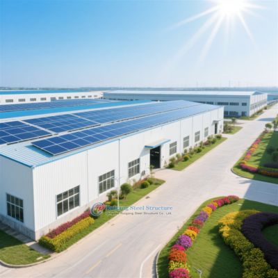 Almacén de estructura de acero personalizado, diseño moderno y ligero