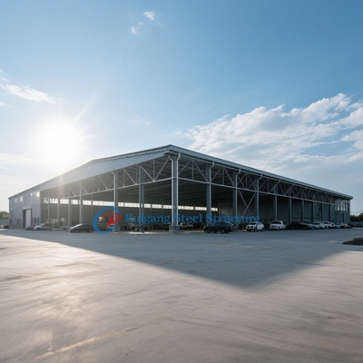 Construcción de talleres de estructura de acero PEB prefabricada de alta calidad con panel sandwich aislado