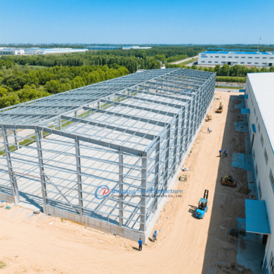 Edificio de estructura de acero prefabricado PEB para taller