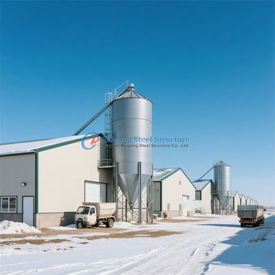 Construcciones de acero de las granjas avícolas, Q235 Q345 Construcciones de acero para el ganado