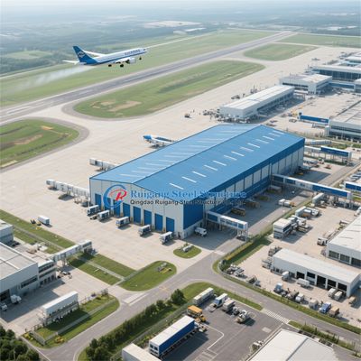 Prefabricado estructura de acero a prueba de fuego marco taller almacén edificio hangar